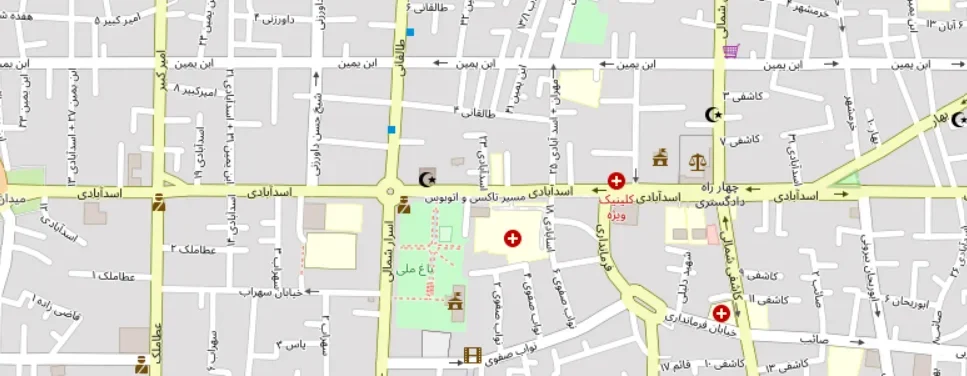 ادرس مطب دکتر فائزه استاجی